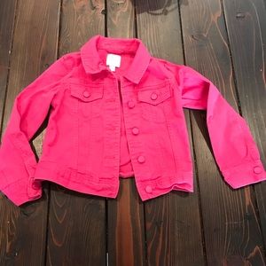 Children’s place pink denim jacket